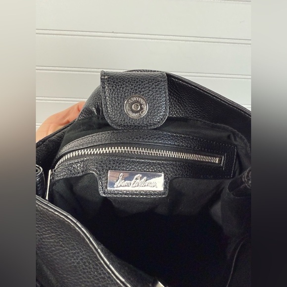 Sam Edelman Monica black fringe suede & leather bucket shoulder/crossbody purse - Picture 10 of 12